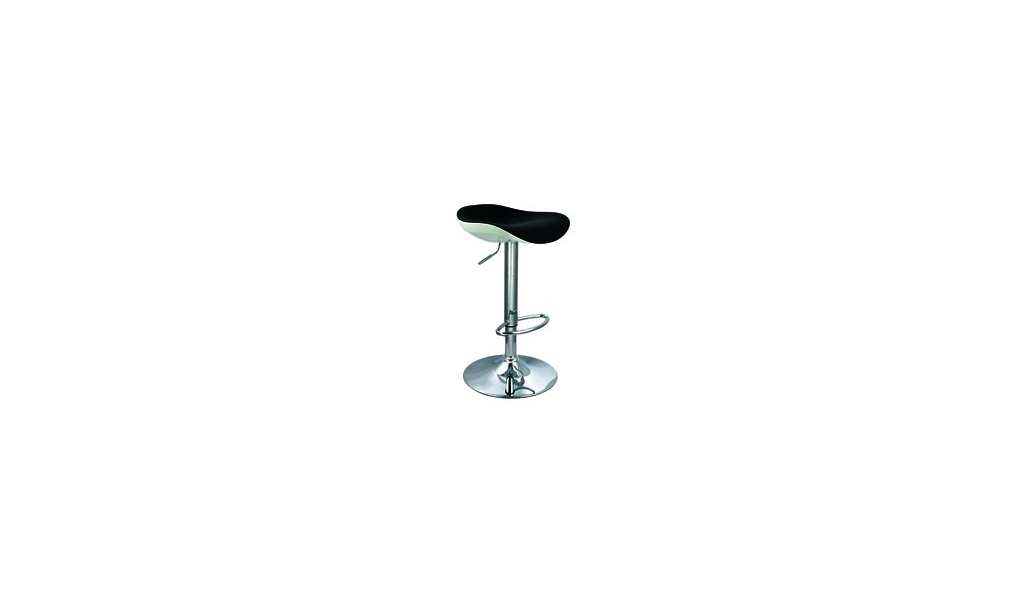 Barová stolička: SIGNAL C-631 SIGNAL – stoličky: chróm/ ekokoža biela-čierna