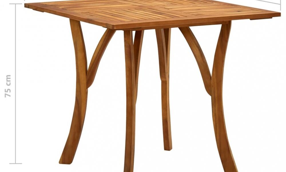 Záhradný stôl hnedá Dekorhome 85x85x75 cm
