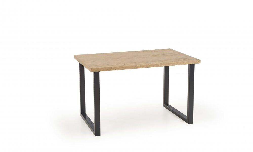 Jedálenský stôl RADUS dyha dub / čierna Halmar 120×78 cm