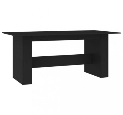 Jedálenský stôl 180×90 cm Dekorhome Čierna