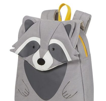 Samsonite Dětský batoh Happy Sammies Eco S Raccoon Remy 7,5 l – šedá