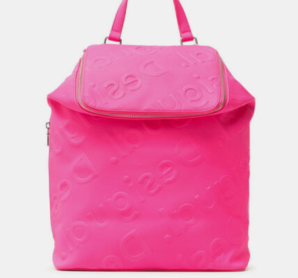 Desigual ružové ruksak Back Colorama Loen Rosa Fluor