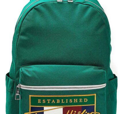 Tommy Hilfiger zelený batoh Signature Flag Backpack