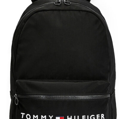 Tommy Hilfiger čierny športový batoh Established Bacpack