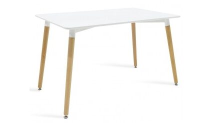 Jedálenský stôl Neli (120x76x80 cm, biela)
