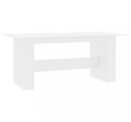 Jedálenský stôl 180×90 cm Dekorhome Biela lesk
