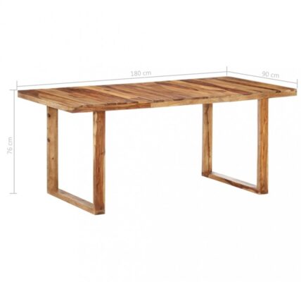 Jedálenský stôl masívne drevo Dekorhome 180x90x76 cm