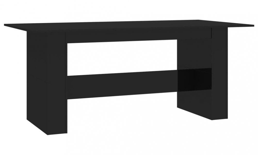 Jedálenský stôl 180×90 cm Dekorhome Čierna lesk