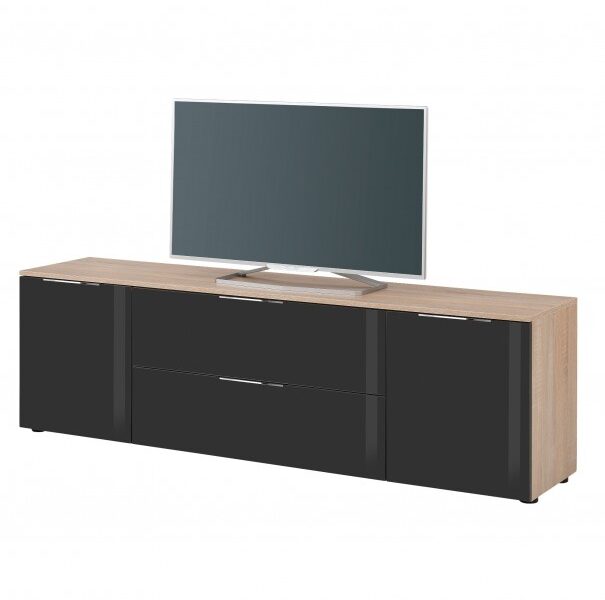 Sconto TV komoda TERRY VII dub sonoma/antracitové sklo