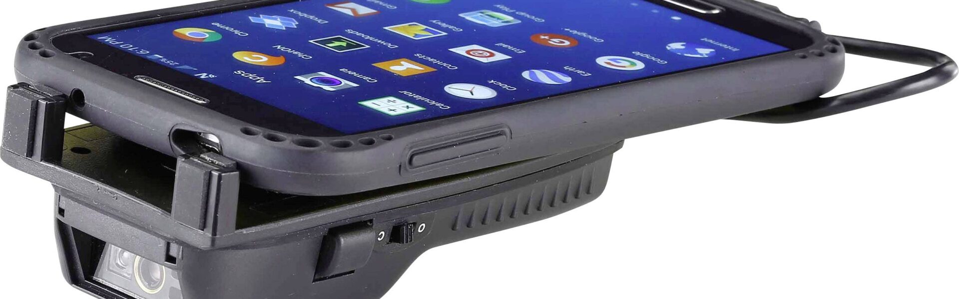 Bluetooth ručný skener 2D čiarového kódu pre smartfóny s iOS Renkforce RF-IDC9277L RF-4749654, LED, čierna
