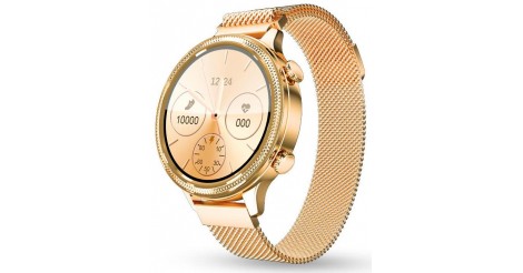 Dámske smart hodinky Aligator Watch Lady, 2 remienky, zlatá POUŽI