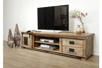 Bighome – IRON III. TV stolík 200×50 cm, mango, prírodná