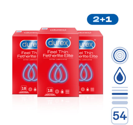 DUREX Feel Thin Extra Lubricated pack 54 ks (2+1)