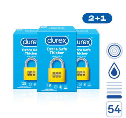 DUREX Extra Safe pack 54 ks (2+1)