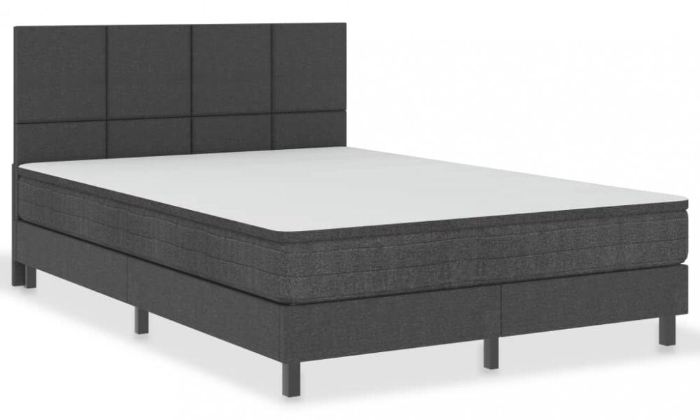 Boxspringová posteľ 140×200 cm sivá Dekorhome