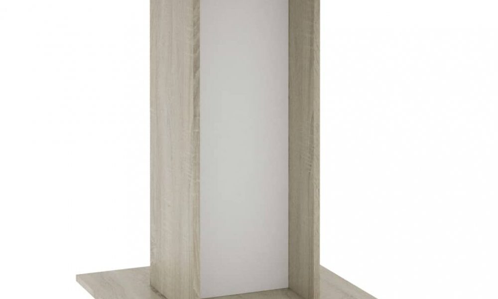 Jedálenský stôl 80×80 cm Dekorhome Dub sonoma / biela