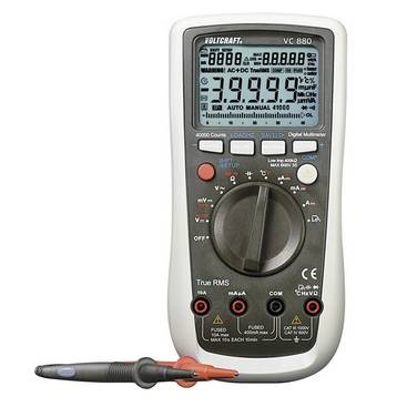 Digitálne/y ručný multimeter VOLTCRAFT VC880 VC880-D, Kalibrované podľa (DAkkS), datalogger