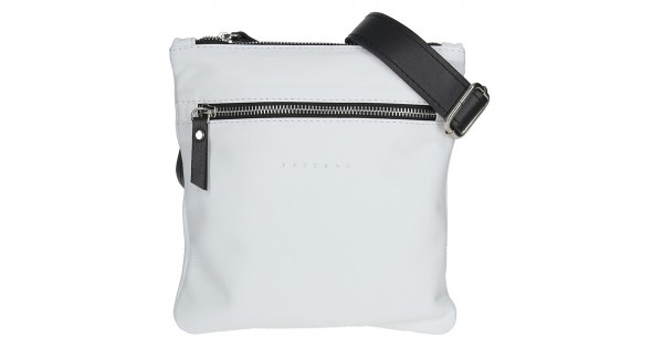 Pánska taška cez rameno Facebag Arnold – bielo-čierna
