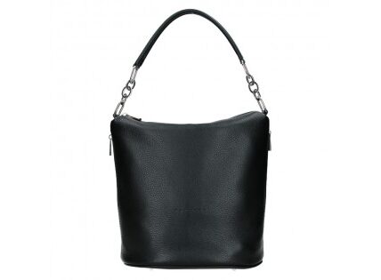 Dámska kožená kabelka Facebag Talma – čierna