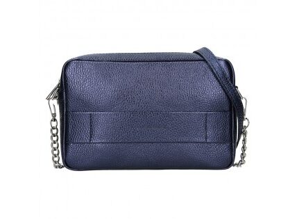 Trendy dámska kožená crossbody kabelka Facebag Ninas – modrá