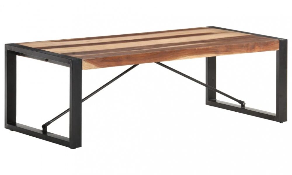 Konferenčný stolík hnedá / čierna Dekorhome Sheeshamové drevo