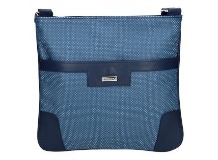 Dámská kožená crossbody kabelka Facebag Ghita – modrá