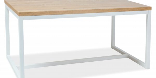 Signal Jedálenský stôl LORAS A | dubová dýha PREVEDENIE: Biela – 77 x 90 x 180 cm