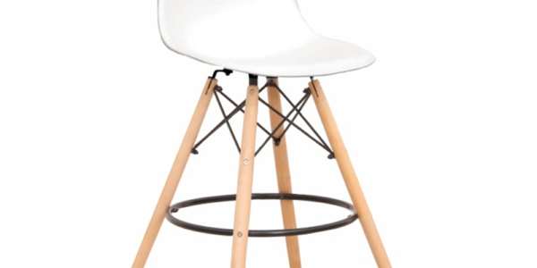 Barová stolička CARBRY 2 NEW biela / buk Tempo Kondela