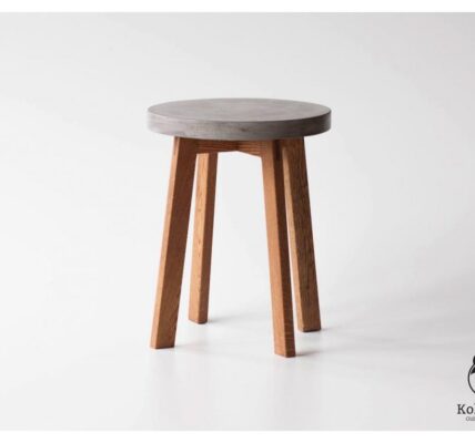 Betónová stolička Pinta – Kohoutek Old Wood