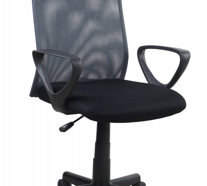 Kancelárska stolička ALEX čierna / sivá Halmar