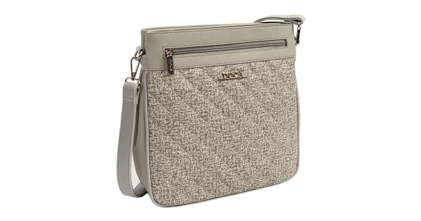 Dámska crossbody kabelka Doca 14607 – šedá