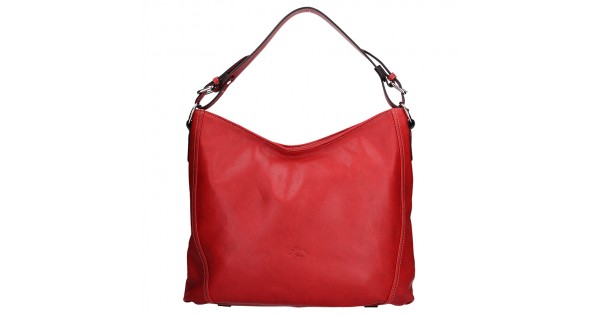 Elegantná dámska kožená kabelka Katana Nicol – červená