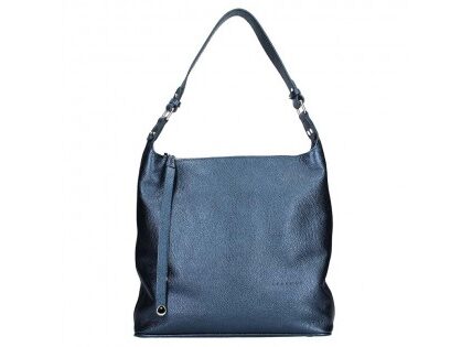 Dámska kožená kabelka Facebag Fionna – modrá