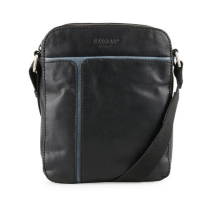 Lagen Pánská kožená taška přes rameno 25919 – černo-modrá