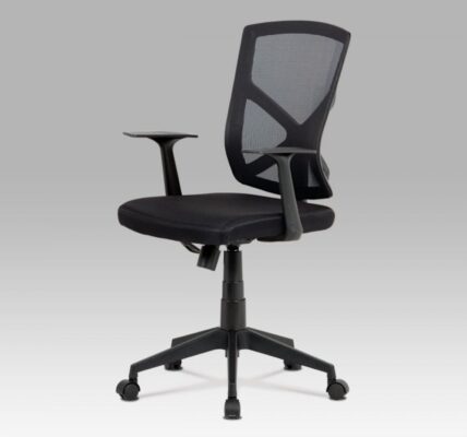 Kancelárska stolička KA-H102 látka / plast Autronic Čierna