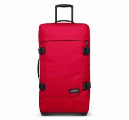 EASTPAK Cestovní taška Tranverz M Sailor Red 78 l