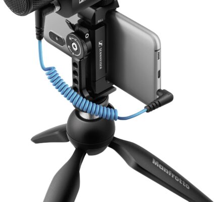 Kamerový mikrofón Sennheiser MKE 400 Mobile Kit, káblový, vr. ochrany proti vetru, vr. kábla, vr. tašky, vr. svorky, vr. statívu
