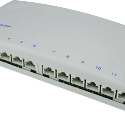 Sieťový Patchpanel Telegärtner J02022A0053, 12 portů, CAT 6A, 1 HE