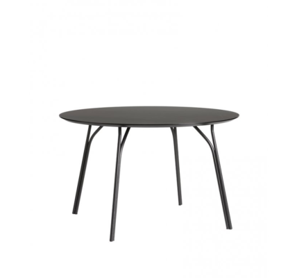 Jedálenský stôl "Tree", 120 cm, 3 varianty – Woud Varianta: čierna, čierne nohy