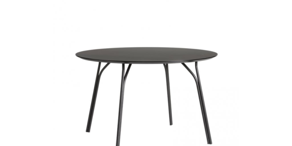 Jedálenský stôl "Tree", 120 cm, 3 varianty – Woud Varianta: krémovo hnedá, čierne hohy