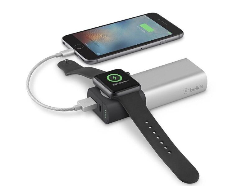 Belkin Valet Powerbank pre Apple Watch, 6700 mAh, Black/Silver