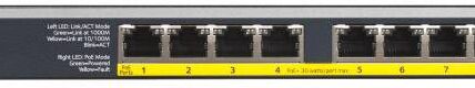 Sieťový switch RJ45 NETGEAR GS108LP-100EUS, 8 portů, funkcia PoE