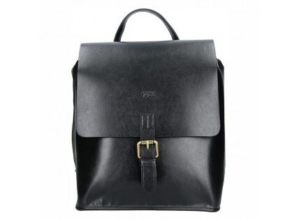 Elegantný dámsky kožený batoh Katana Petronela – čierna