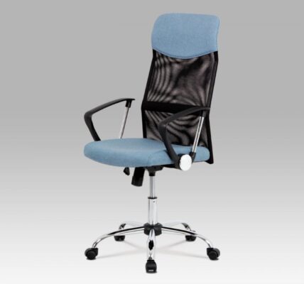 Kancelárska stolička KA-E301 látka / kov Autronic Modrá