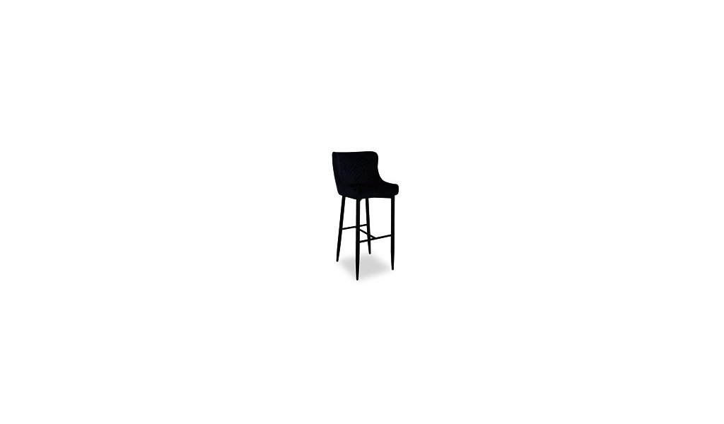 Barová stolička: SIGNAL COLIN B VELVET H-1 SIGNAL – stoličky: kov/ tkanina čierna (Bluvel 19)