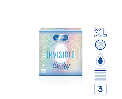 Durex Kondomy Invisible XL 10 ks