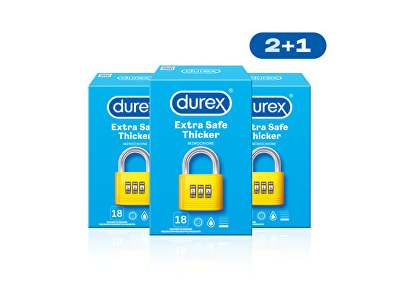 Durex Kondomy Extra Safe 2 + 1