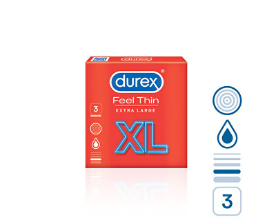 Durex Kondomy Feel Thin XL 12 ks