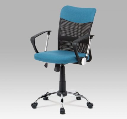 Kancelárska stolička MESH KA-V202 látka / chróm AUTRONIC Modrá