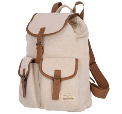 Travelite Městský batoh Hempline Clap Beige 9,7 l